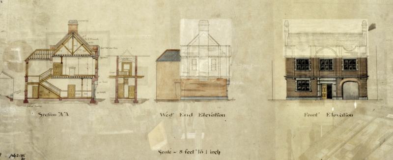 Queesnstown (Cobh) Custom House Elevation 1896
